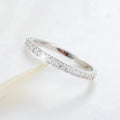 925 Sterling Silver Single Row Zircon Rings for Women Wedding Luxury Party Jewelry Accessories Wholesale Jewellery Money 925