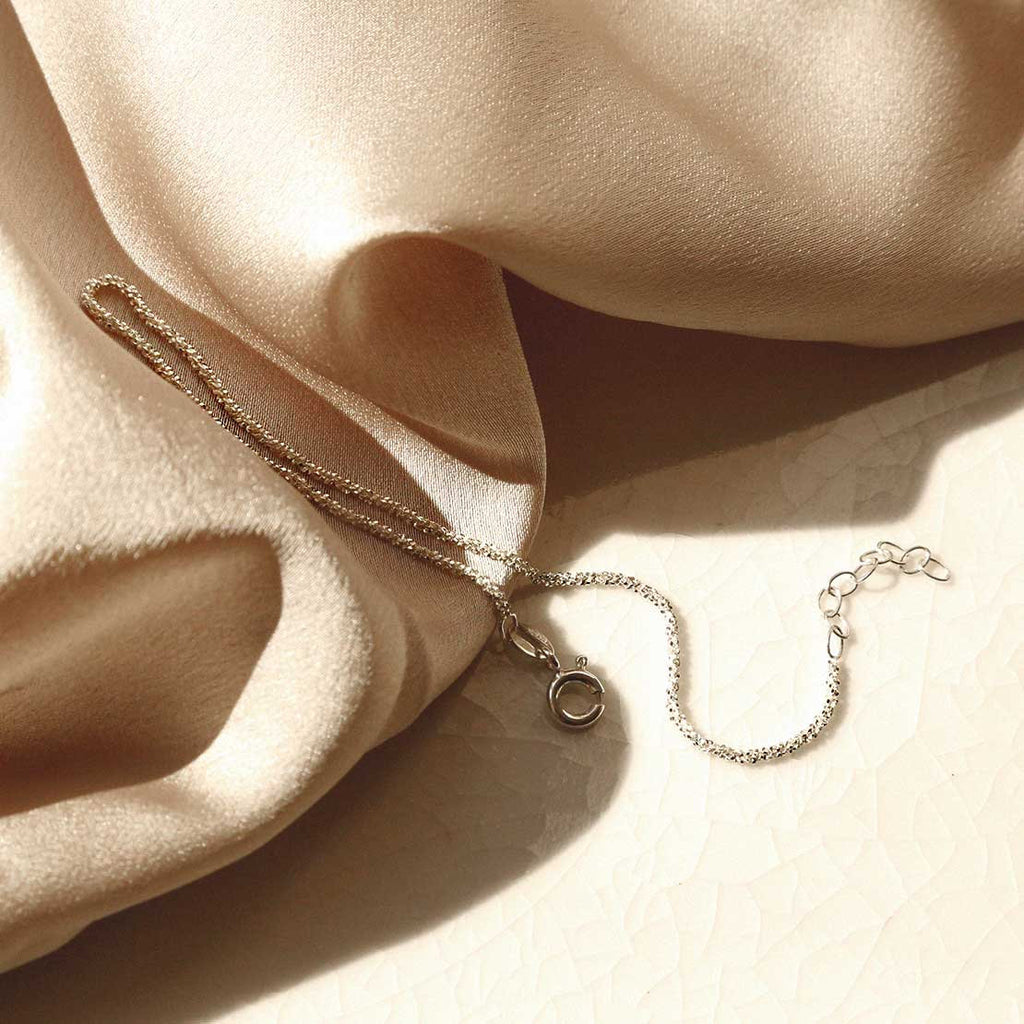 Sterling Silver Margarita Bracelet • Simple Dainty Chain Bracelet • Hand-Finished Silver Jewellery for Women 925 Silver Jewellery