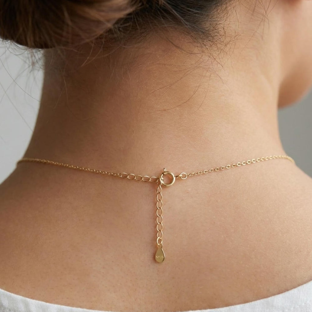 Dainty Solitaire Diamond Necklace, Delicate Necklace, Layering Gold Necklace, Sterling Silver Jewellery, Bridal Necklace, Gifts for Her